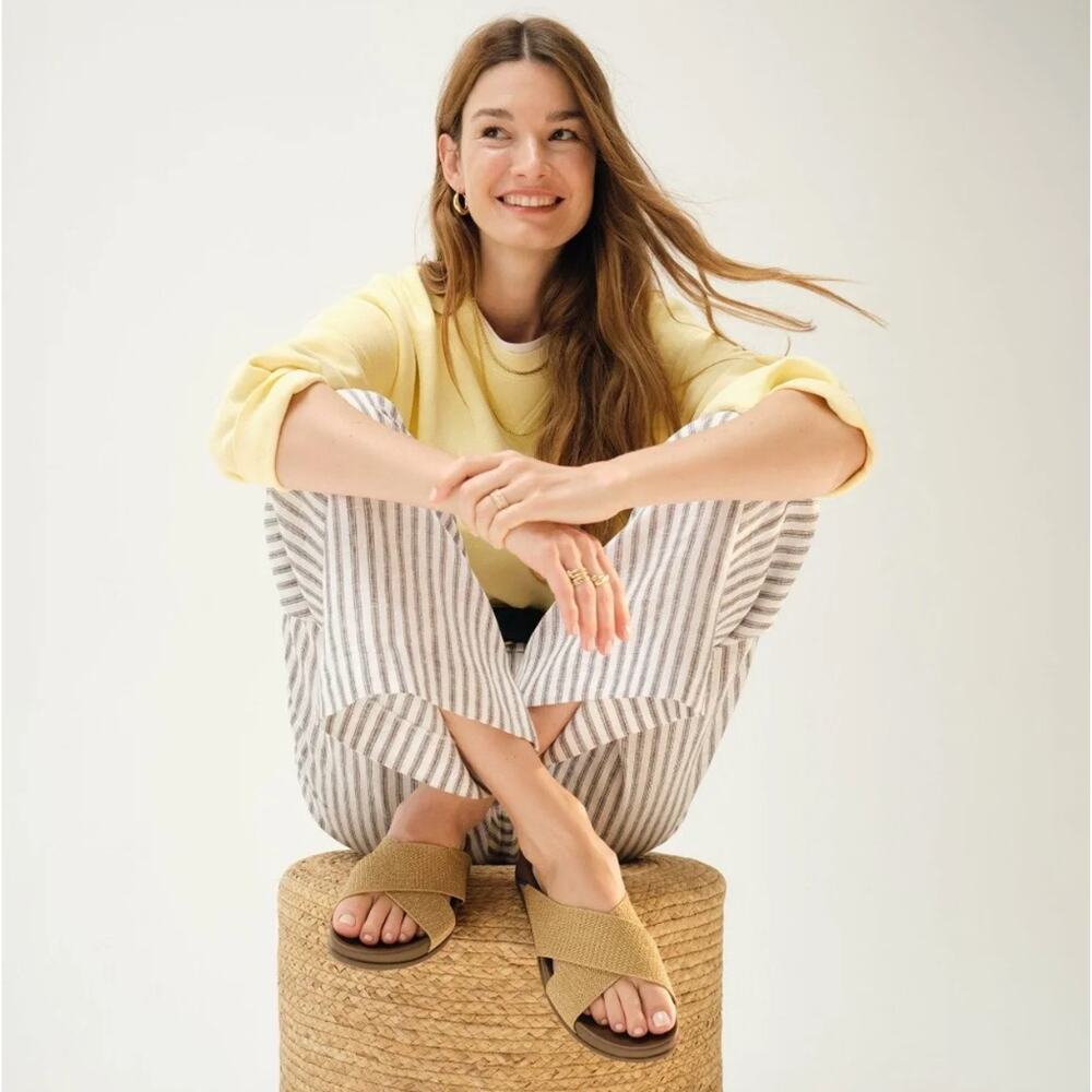 Rothy's The Weekend Slide in Golden Sun Size 8 - Picture 2 of 7